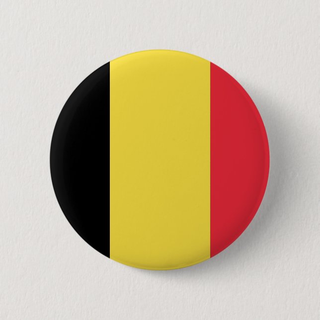 Belgium Flag 2 Inch Round Button (Front)