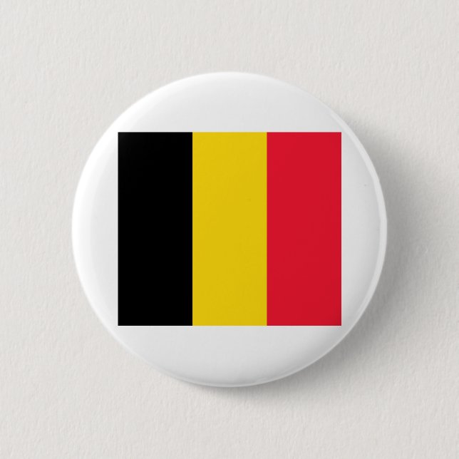 Belgium Flag 2 Inch Round Button (Front)