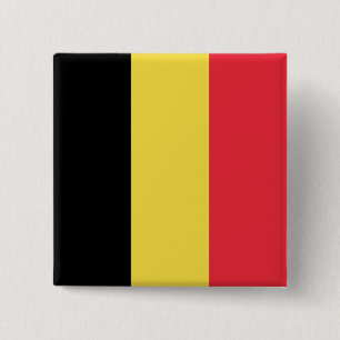 Belgium Flag 2 Inch Square Button
