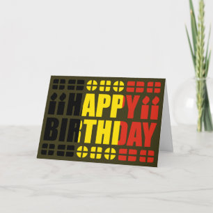 Belgium Flag Birthday Card
