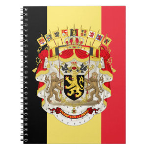 Belgium Flag & COA Notebook