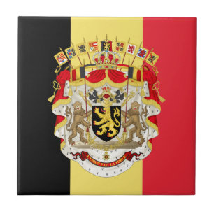 Belgium Flag & COA Tile