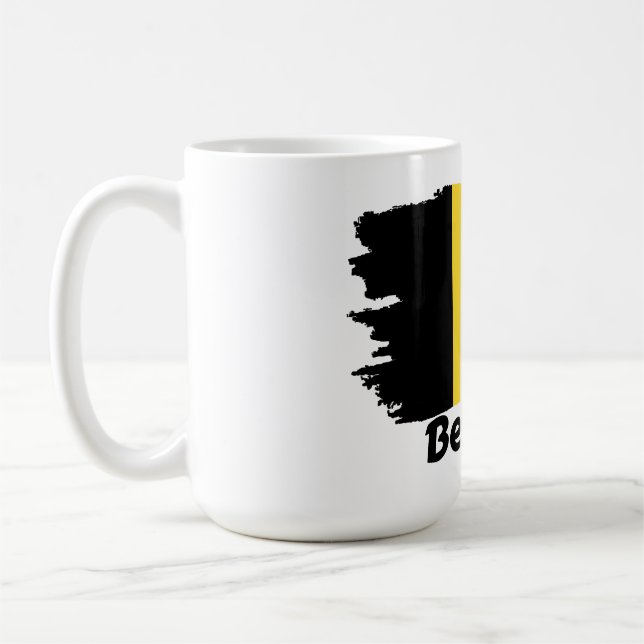 Belgium Flag Coffee Mug (Left)