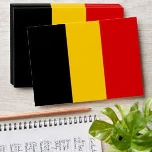 Belgium flag envelope