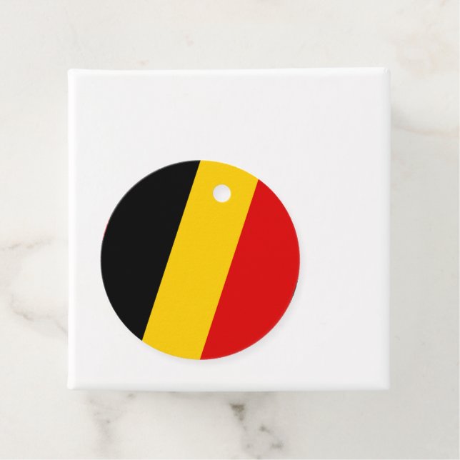 Belgium flag favour tags (In Situ)