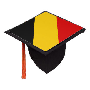 Belgium flag graduation cap topper