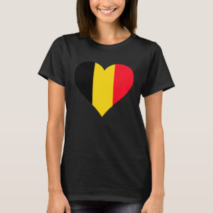 Belgium Flag Heart Belgium Gifts Love Belgium T-Shirt