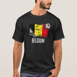 Belgium Flag Jersey Belgian Soccer Team Belgian T-Shirt