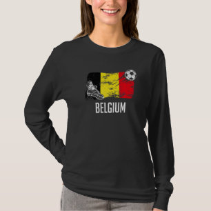 Belgium Flag Jersey Belgian Soccer Team Belgian T-Shirt