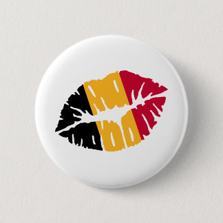 Belgium flag kiss 2 inch round button