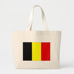 Belgium flag large tote bag