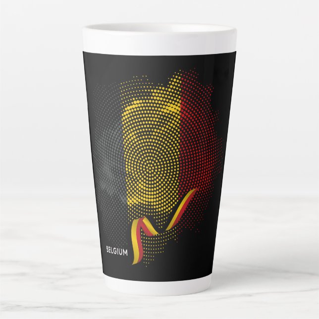 Belgium flag latte mug (Front)