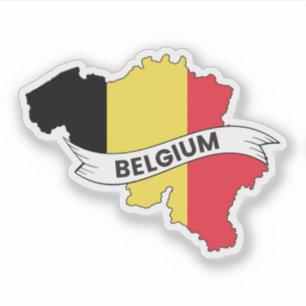 Belgium Flag Map