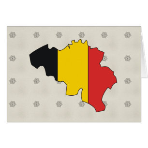 Belgium Flag Map full size