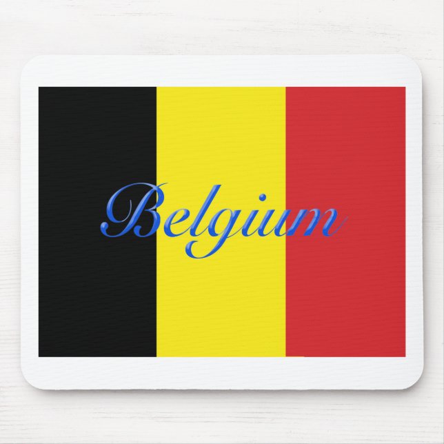 Belgium flag mouse pad (Front)