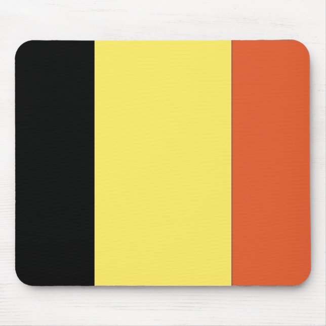 Belgium Flag Mouse Pad (Front)