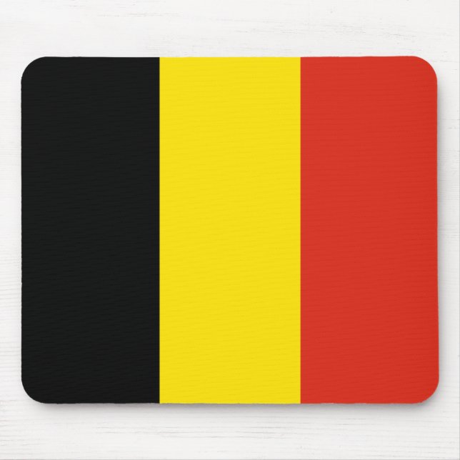 Belgium Flag Mousepad (Front)