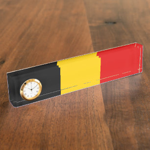 Belgium flag nameplate