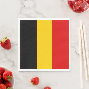 Belgium flag napkin