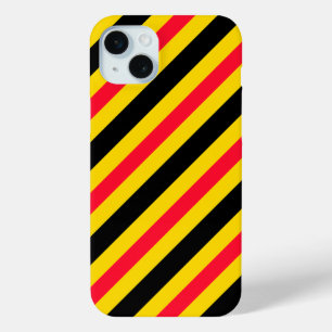 Belgium flag pattern iPhone 15 mini case