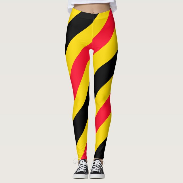 Belgium flag pattern leggings (Front)