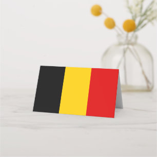 Belgium flag place card