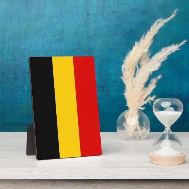 Belgium flag plaque (Side)