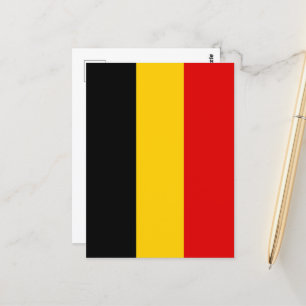 Belgium flag postcard