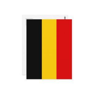Belgium flag postcard
