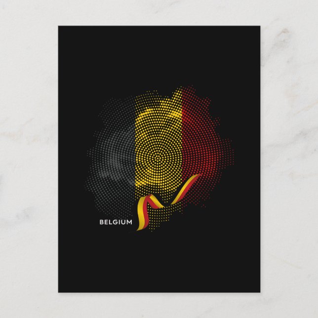 Belgium flag postcard (Front)
