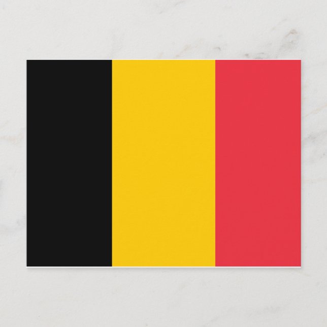 Belgium Flag Postcard (Front)