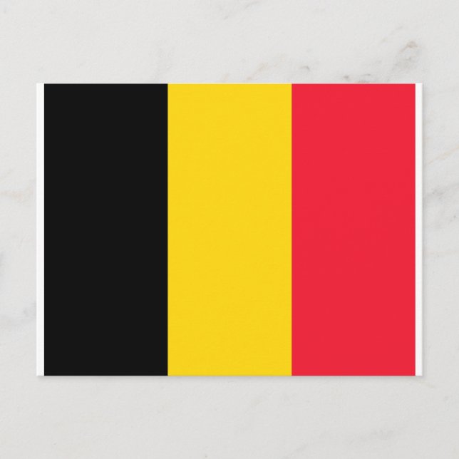 Belgium Flag Postcard (Front)