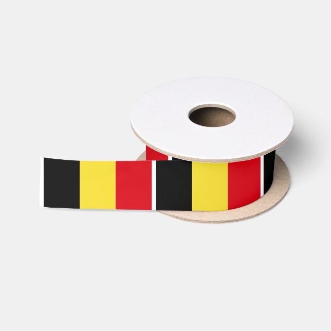 Belgium Flag Satin Ribbon (Spool)