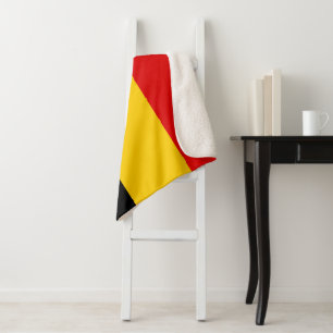 Belgium flag sherpa blanket