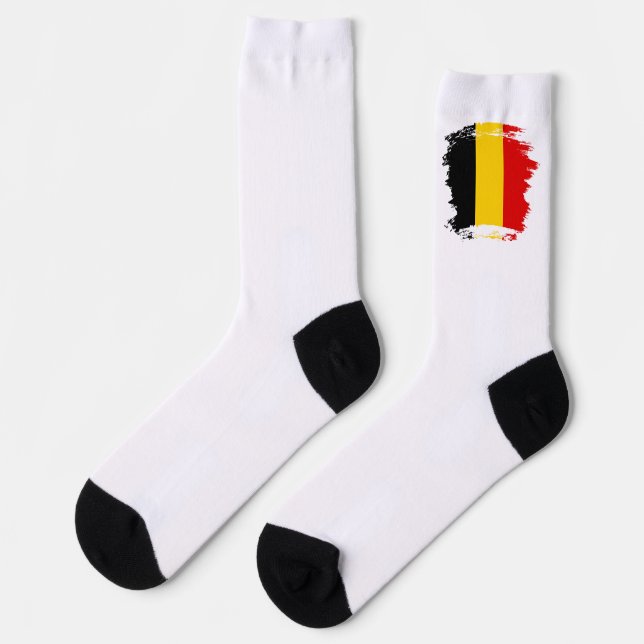 Belgium Flag Socks (Left)