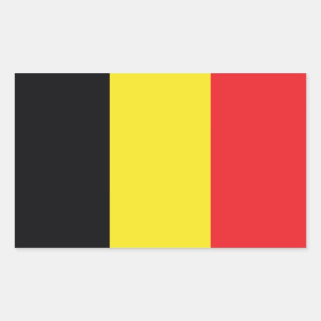 Belgium Flag Sticker (Front)