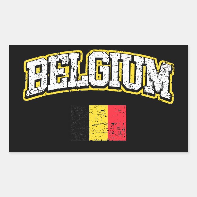 Belgium Flag Sticker (Front)