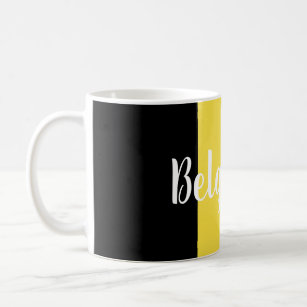 Belgium Flag & Text Coffee Mug