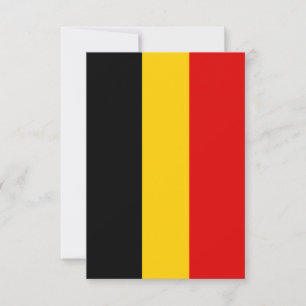 Belgium flag thank you card