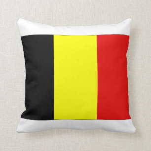 Belgium Flag Throw Pillow