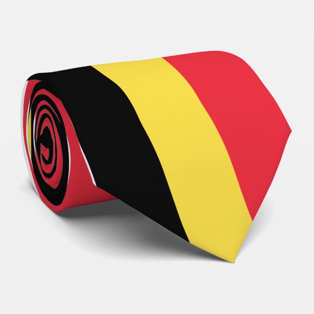 Belgium Flag Tie (Rolled)