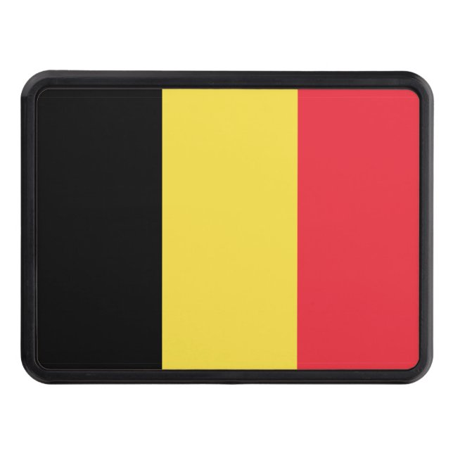 Belgium flag Trailer Hitch Cover (Front)