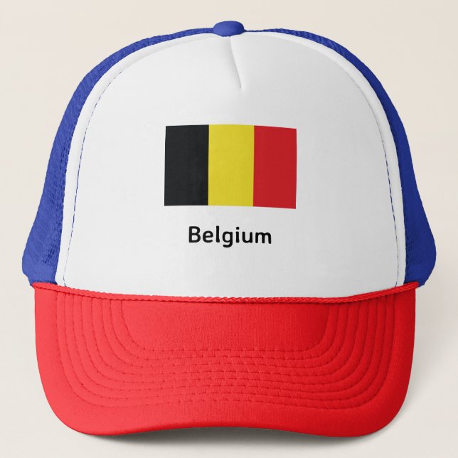 Belgium Flag Trucker Hat (Front)