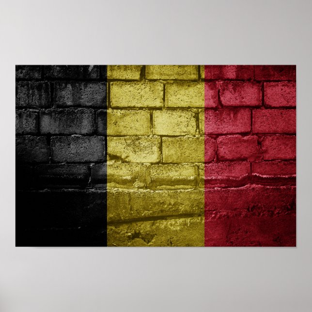 Belgium flag wall poster (Front)