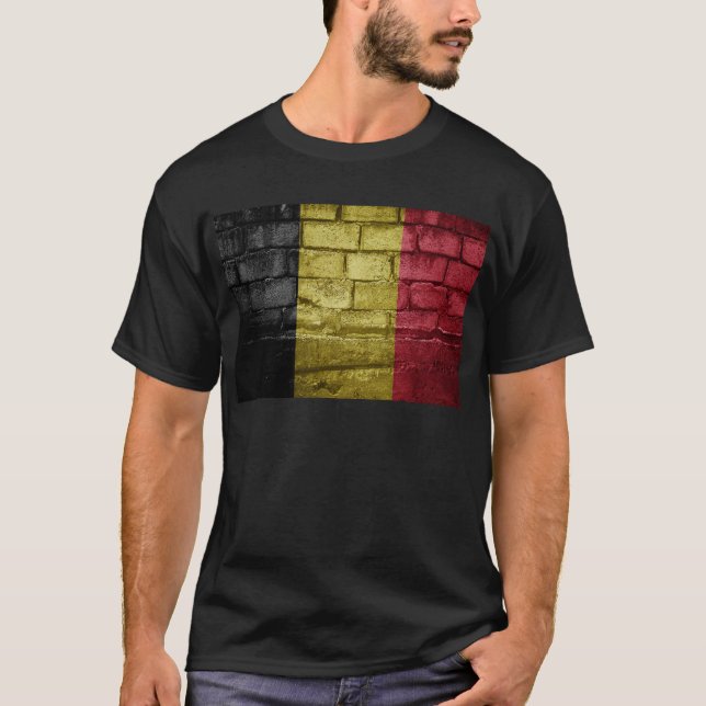 Belgium flag wall T-Shirt (Front)