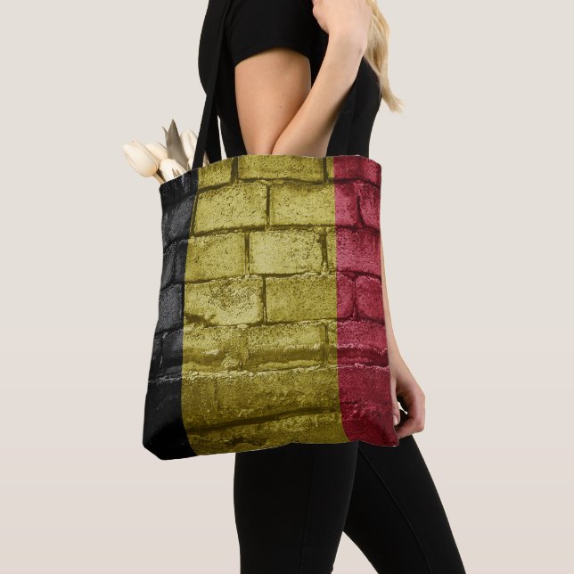 Belgium flag wall tote bag (Close Up)