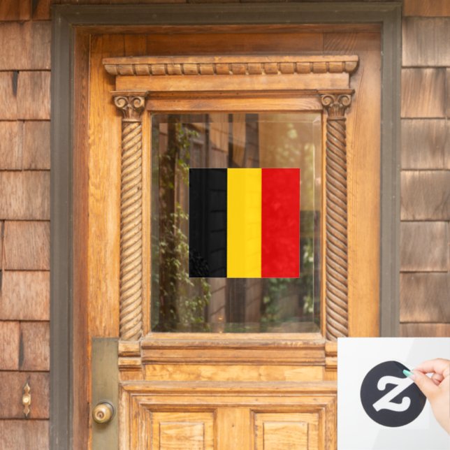 Belgium flag window cling (Home Door)