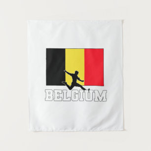 Belgium Football Soccer National Team Tapestry