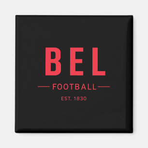 Belgium Footll Est. 1830 Heritage Soccer Fan Tee Magnet