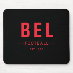 Belgium Footll Est. 1830 Heritage Soccer Fan Tee Mouse Pad